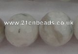 CMS805 15.5 inches 14mm faceted round white moonstone beads