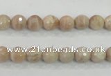 CMS83 15.5 inches 8mm faceted round moonstone gemstone beads