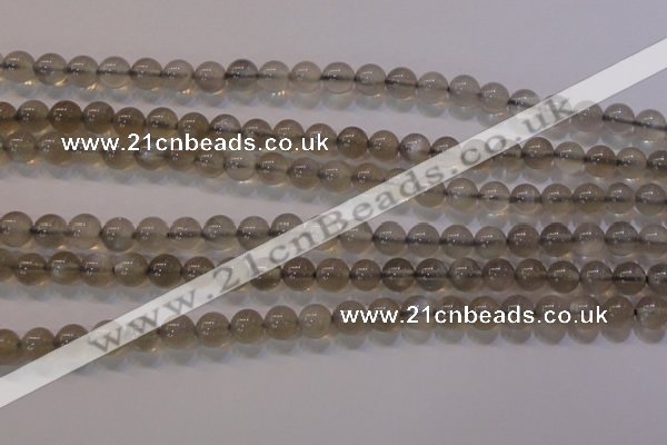 CMS851 15.5 inches 6mm round natural black moonstone beads