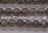 CMS858 15.5 inches 6mm round A grade natural black moonstone beads