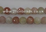CMS871 15.5 inches 8mm faceted round moonstone gemstone beads