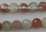 CMS881 15.5 inches 12mm faceted round moonstone gemstone beads