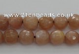 CMS941 15.5 inches 6mm faceted round A grade moonstone gemstone beads