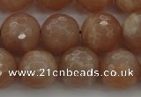 CMS943 15.5 inches 10mm faceted round A grade moonstone gemstone beads
