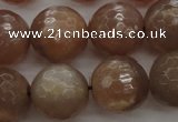 CMS944 15.5 inches 12mm faceted round A grade moonstone gemstone beads