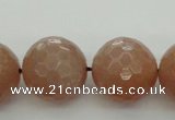 CMS946 15.5 inches 16mm faceted round A grade moonstone gemstone beads