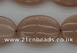 CMS964 15.5 inches 13*18mm oval A grade moonstone beads