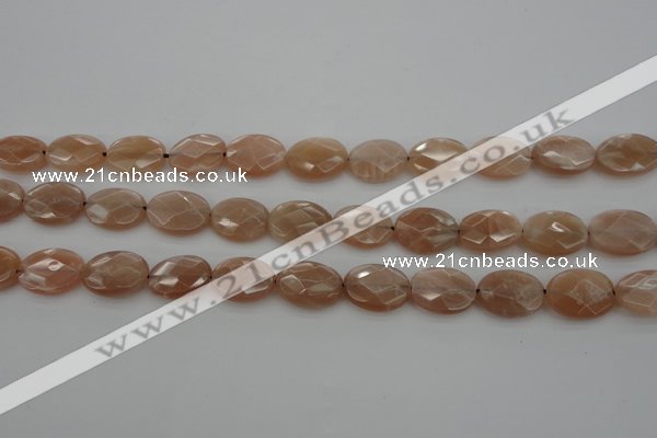 CMS966 15.5 inches 10*14mm faceted oval A grade moonstone beads
