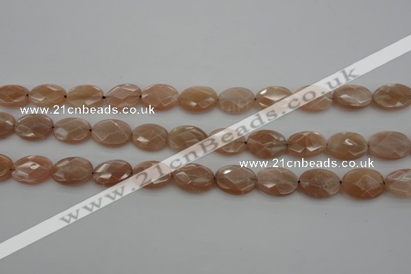 CMS966 15.5 inches 10*14mm faceted oval A grade moonstone beads