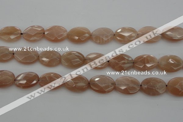 CMS968 15.5 inches 13*18mm faceted oval A grade moonstone beads