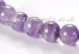 CNA03 10mm round AB grade natural amethyst quartz bead Wholesale