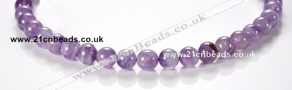 CNA03 10mm round AB grade natural amethyst quartz bead Wholesale