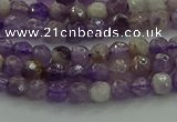 CNA1010 15.5 inches 4mm faceted round dogtooth amethyst beads