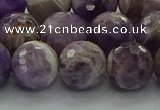 CNA1014 15.5 inches 12mm faceted round dogtooth amethyst beads