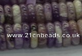 CNA1023 15.5 inches 4*12mm rondelle dogtooth amethyst beads