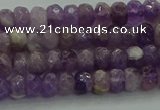 CNA1028 15.5 inches 4*6mm faceted rondelle dogtooth amethyst beads