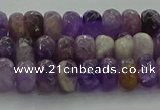 CNA1029 15.5 inches 5*8mm faceted rondelle dogtooth amethyst beads