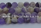 CNA1050 15.5 inches 4mm round matte dogtooth amethyst beads