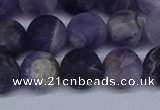 CNA1063 15.5 inches 10mm round matte dogtooth amethyst beads