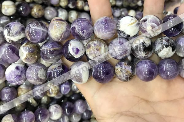 CNA1087 15.5 inches 16mm round dogtooth amethyst beads wholesale