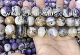 CNA1093 15.5 inches 18mm faceted round dogtooth amethyst beads