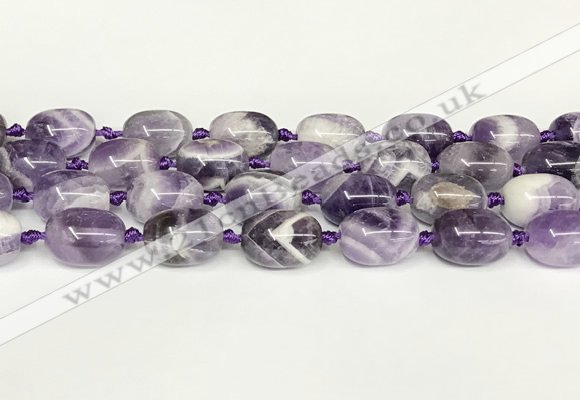 CNA1121 15.5 inches 14*19mm drum dogtooth amethyst beads