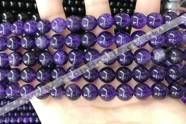 CNA1138 15.5 inches 10mm round amethyst gemstone beads wholesale