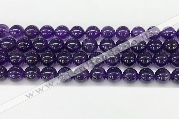 CNA1153 15.5 inches 10mm round natural amethyst gemstone beads