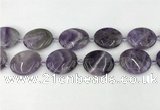 CNA1193 15.5 inches 25*30mm oval amethyst beads wholesale