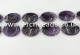 CNA1195 15.5 inches 30*40mm oval amethyst beads wholesale