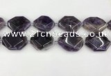 CNA1198 15.5 inches 30*40mm freeform amethyst beads wholesale