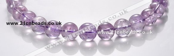 CNA12 15mm round A- grade natural amethyst beads Wholesale