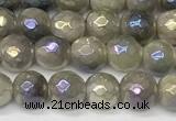 CNA1235 15 inches 6mm faceted round AB-color lavender amethyst beads