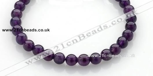 CNA13 15 inch 6mm round natural amethyst quartz beads Wholesale