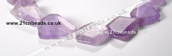 CNA16 15*27mm freeform A- grade natural amethyst beads Wholesale