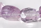 CNA17 15*28mm freeform A- grade natural amethyst beads Wholesale