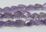 CNA200 15.5 inches 8*14mm faceted nugget natural amethyst beads