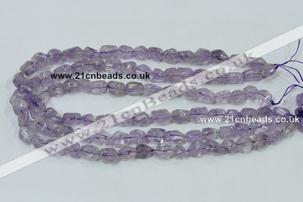 CNA201 15.5 inches 10*14mm faceted nugget natural amethyst beads