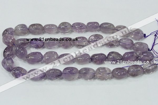 CNA203 15.5 inches 14*20mm nugget natural amethyst beads