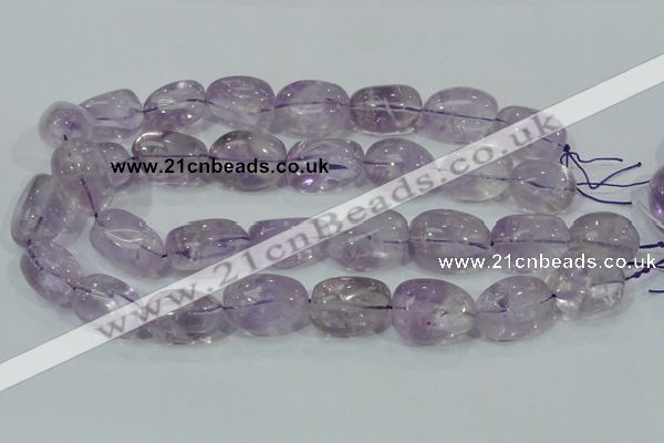 CNA204 15.5 inches 18*25mm nugget natural amethyst beads