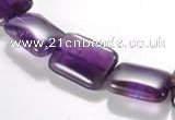 CNA22 13*18mm rectangle A- grade natural amethyst bead Wholesale