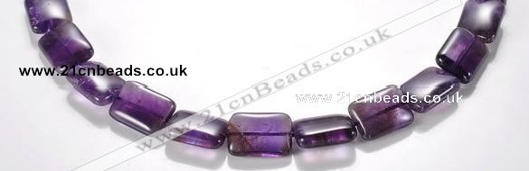 CNA22 13*18mm rectangle A- grade natural amethyst bead Wholesale