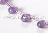 CNA23 6*9mm teardrop A+ grade natural amethyst beads Wholesale