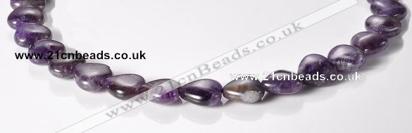 CNA26 14*14mm heart AB- grade natural amethyst beads Wholesale