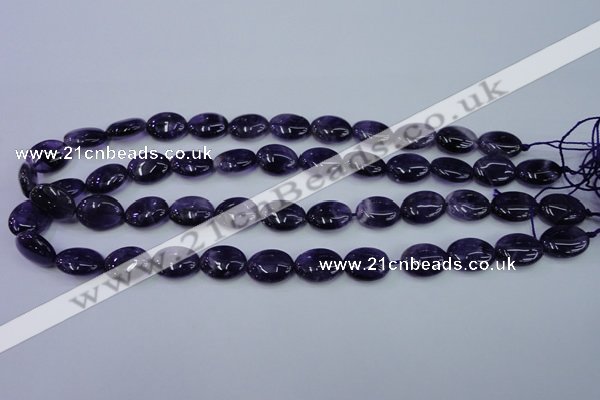 CNA275 15.5 inches 12*16mm oval natural amethyst beads wholesale