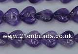 CNA282 15.5 inches 12*12mm heart natural amethyst beads wholesale