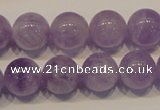 CNA302 15.5 inches 12mm round natural lavender amethyst beads