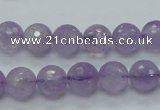 CNA311 15.5 inches 10mm faceted round natural lavender amethyst beads
