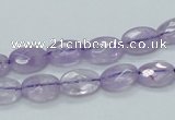 CNA328 15.5 inches 8*12mm faceted oval natural lavender amethyst beads