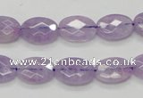 CNA329 15.5 inches 10*14mm faceted oval natural lavender amethyst beads